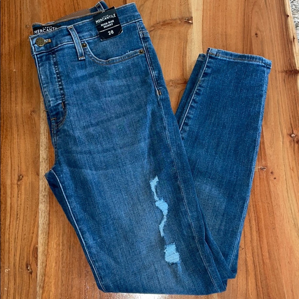 J. Crew mercantile high rise skinny jeans